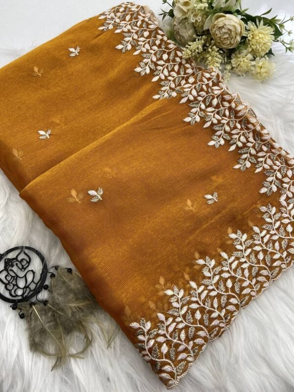 Shimmer Sitara Sarees in Embroidery & Sequence Work (6 Colors)