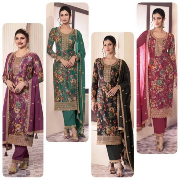 FANCY DESIGN Suit WITH DIGITAL PRINTED TOP - PANT WITH  DUPATTA Set