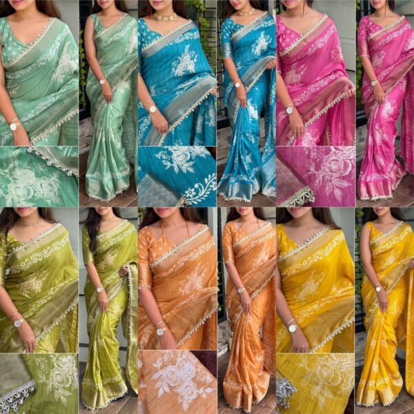 Effortless elegance meets vibrant charm with this Designer printed Sarees