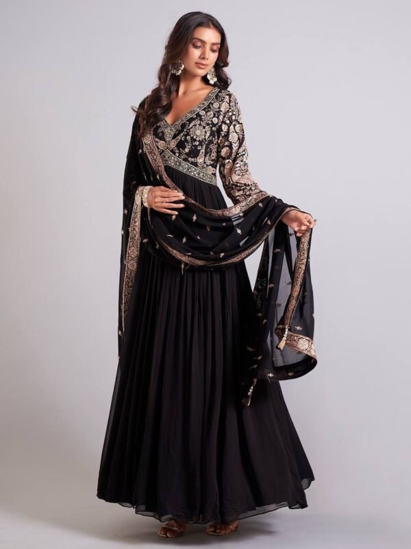 NEW Launching Designer Party Wear Gown and Dupatta Set