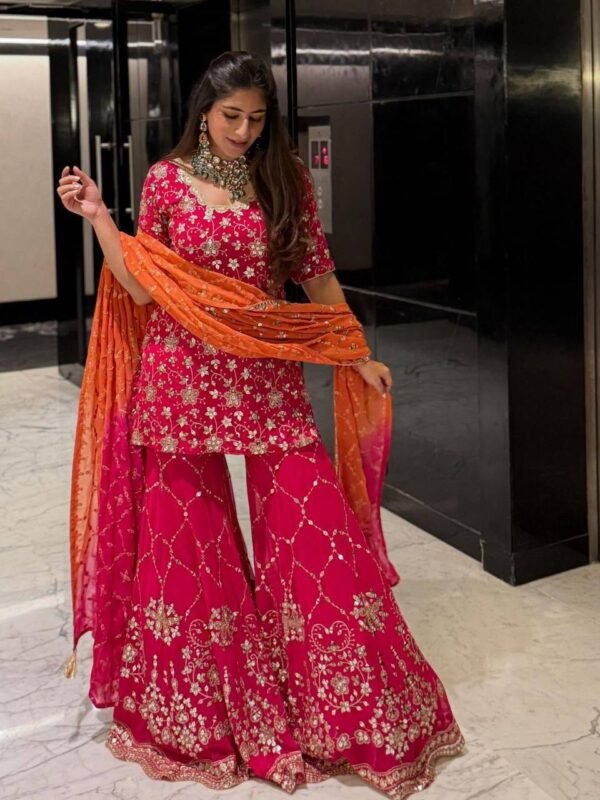 Diwali 2025 Collection in Heavy Georgette With Full Heavy Embroidery Sequence Work