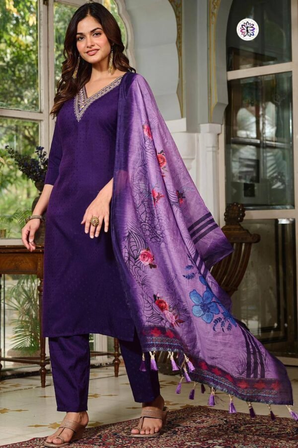 PAIR OF TOP-BOTTOM & DUPATTA Set in Viscose Rayon Material