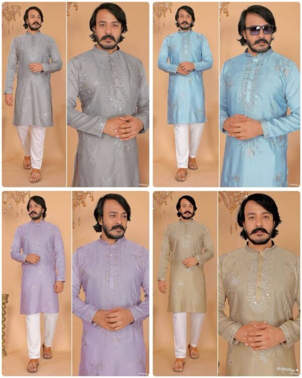 Premium ethnic wear Collection in Viscose Silk with Embroidery work