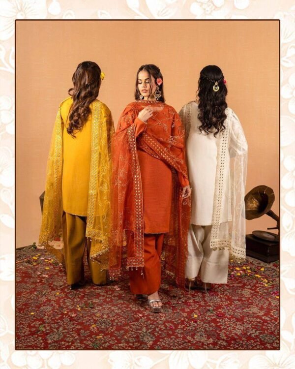 New Launching Đěsigner Party Wear Look top with farshi salwar (3 Colors)