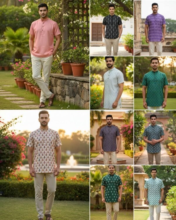 Short Kurta half sleeves for every celebration and casual wear