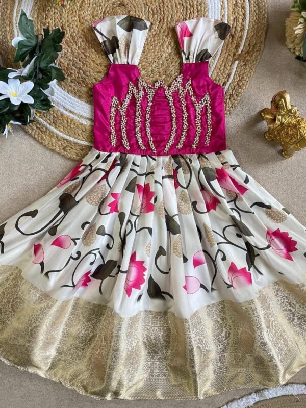 KAMALAM Pure Silk Gown for kids (1 to 16 years)