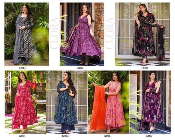 Designer 3 pcs Beautiful Printed Kurti, Pant With Duppatta Set (7 Designs) (Plus Sizes)