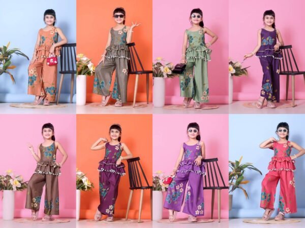 NEW ATTRACTIVE BABY GIRLS KURTA & PLAZZO ( 1-12 year old girls)