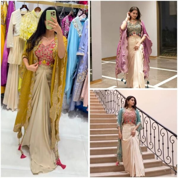 NEW THREE PIECE WESTERN OUTFIT FOR TRENDY WEDDING SEASON (3 Colors)