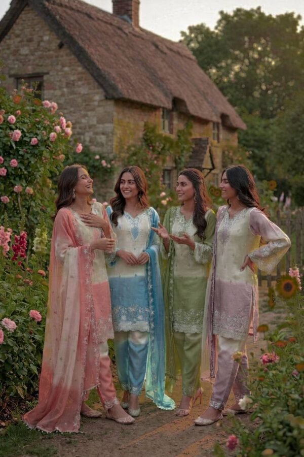 Embroidered Salwar Kameez Suit - 4 Colours