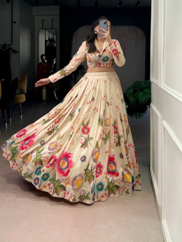 Floral Printed Co-ord Set Lehenga Set