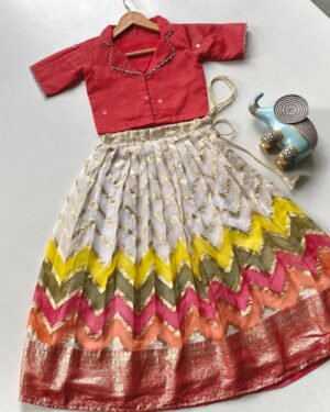 Kids Lehenga Choli Set - Festive Wear (1 month to 16 years) - 12-13 Years