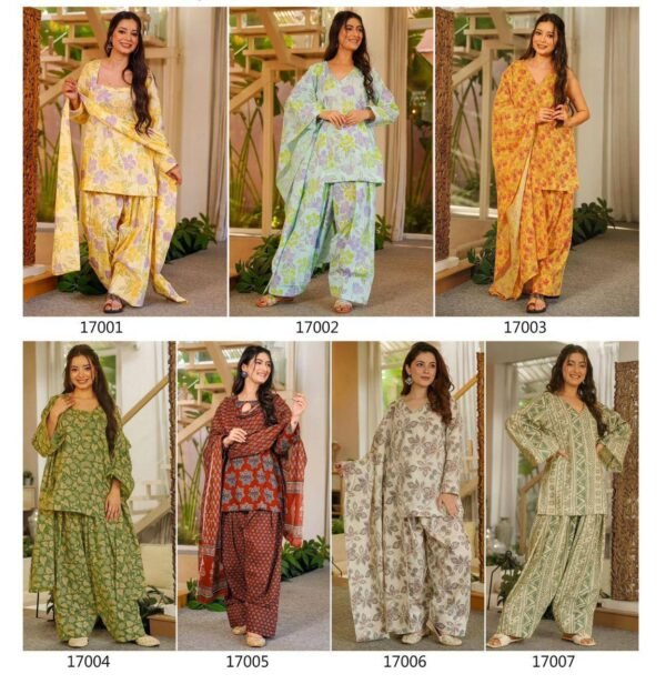 Beautiful Printed Kurti, Salwar with Dupatta Sets (Plus Sizes Available)