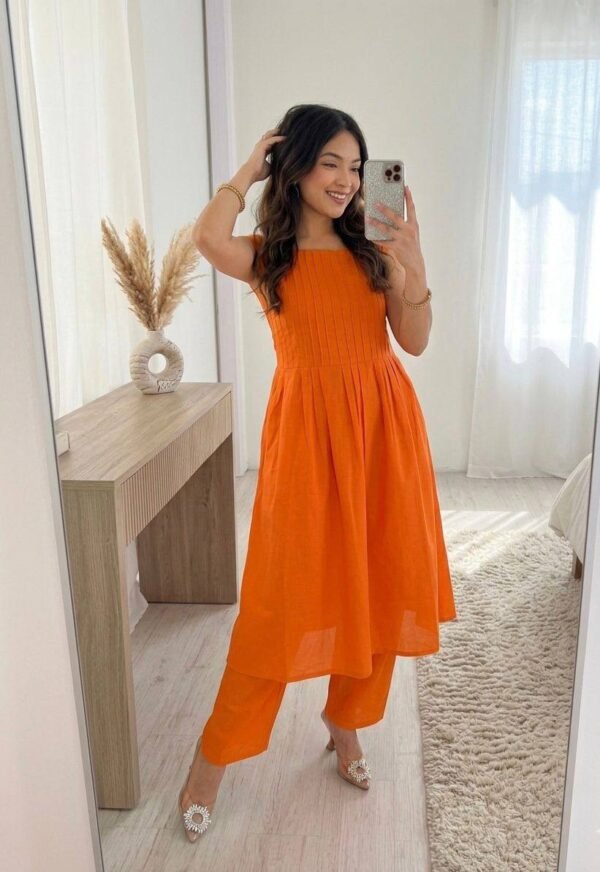 Cotton Orange suit for every mood 🧡🧡